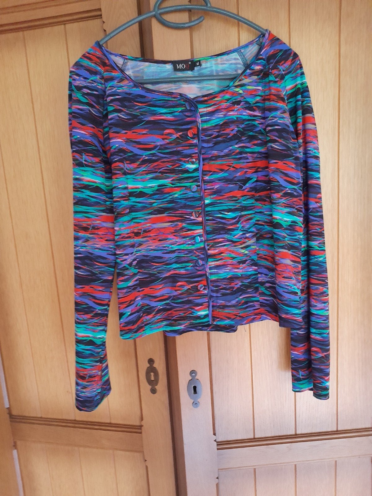 Bloesje vestje van Moq travelstof valt als L, Kleding | Dames, Moq, Verzenden, Zo goed als nieuw, Maat 42/44 (L)