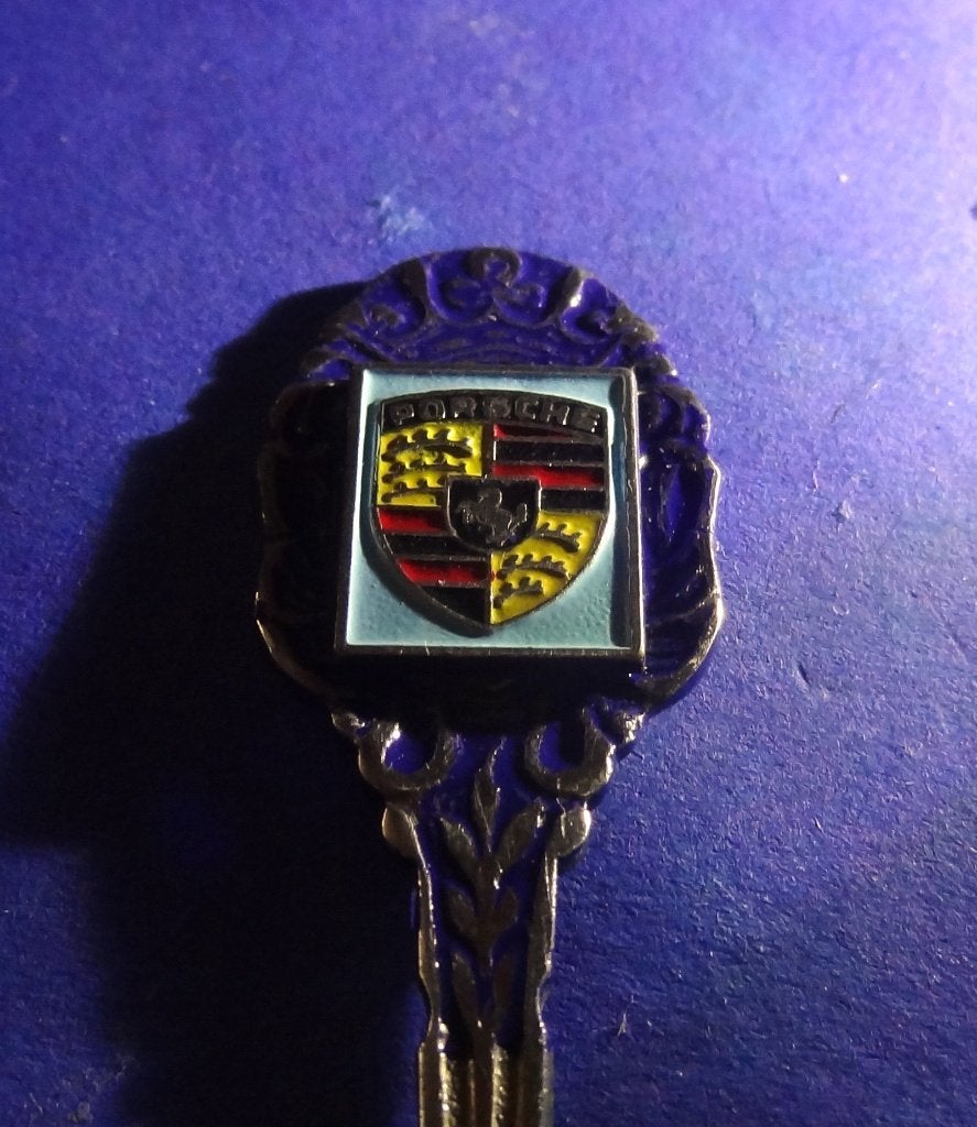 Porsche Thee Koffie Lepel ABCDEF 222, Verzamelen, Verzenden, Gebruikt, Auto's