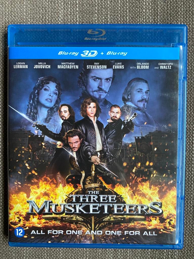 The Three Musketeers 3D + Blu-ray, Ophalen of Verzenden, Zo goed als nieuw, Actie