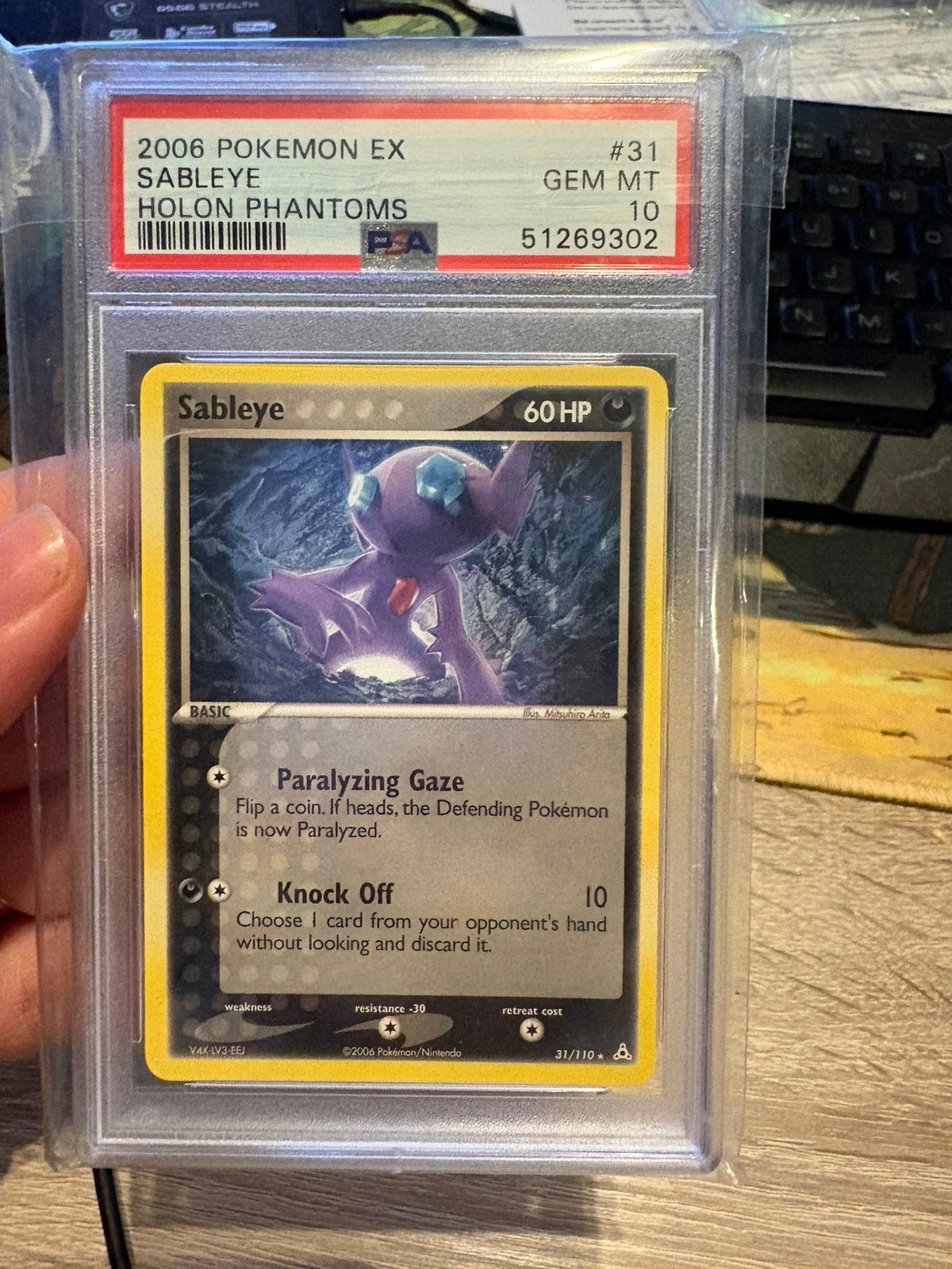 Sableye Holon Phantom psa 10, Ophalen of Verzenden, Nieuw