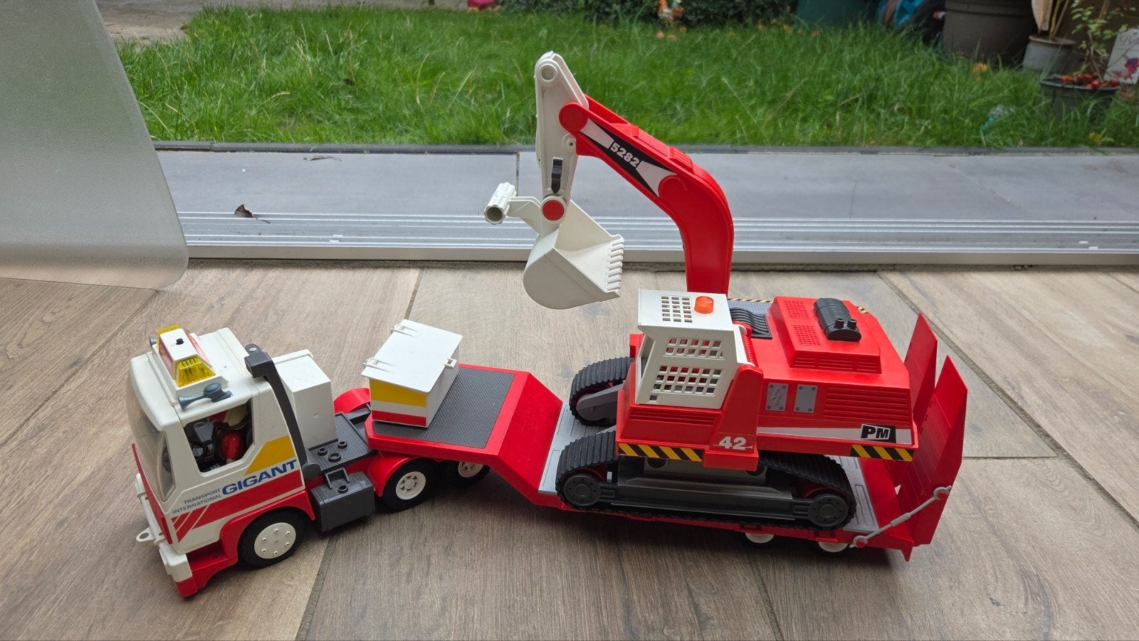 Playmobil dieplader met Graafmachine, Ophalen of Verzenden, Gebruikt