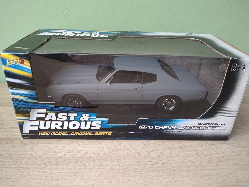 1970 Chevrolet Chevelle 454 SS Fast & Furious ERTL OVP 1:18, Ophalen of Verzenden, Zo goed als nieuw, Auto, Overige merken