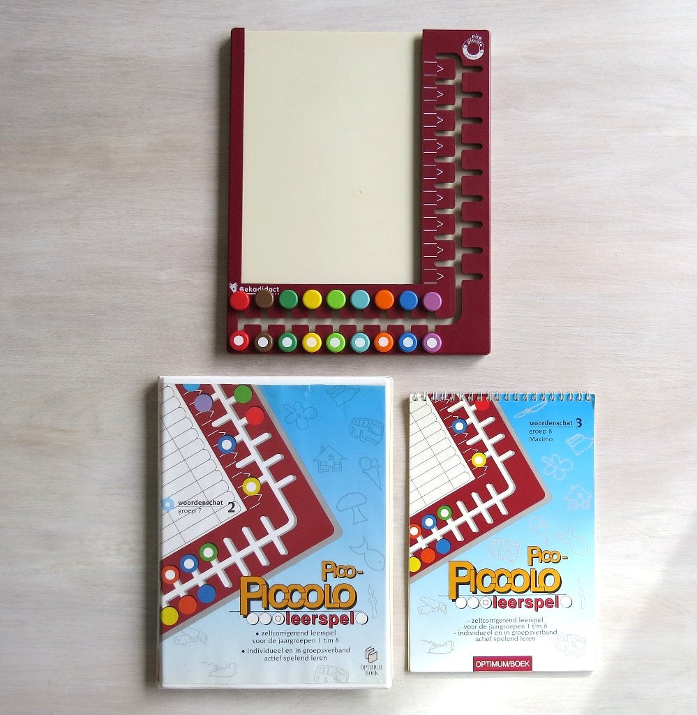 Pico Piccolo woordenschat groep 7-8, bord + kaarten, Optimumboek, Ophalen of Verzenden, Zo goed als nieuw, Nederlands