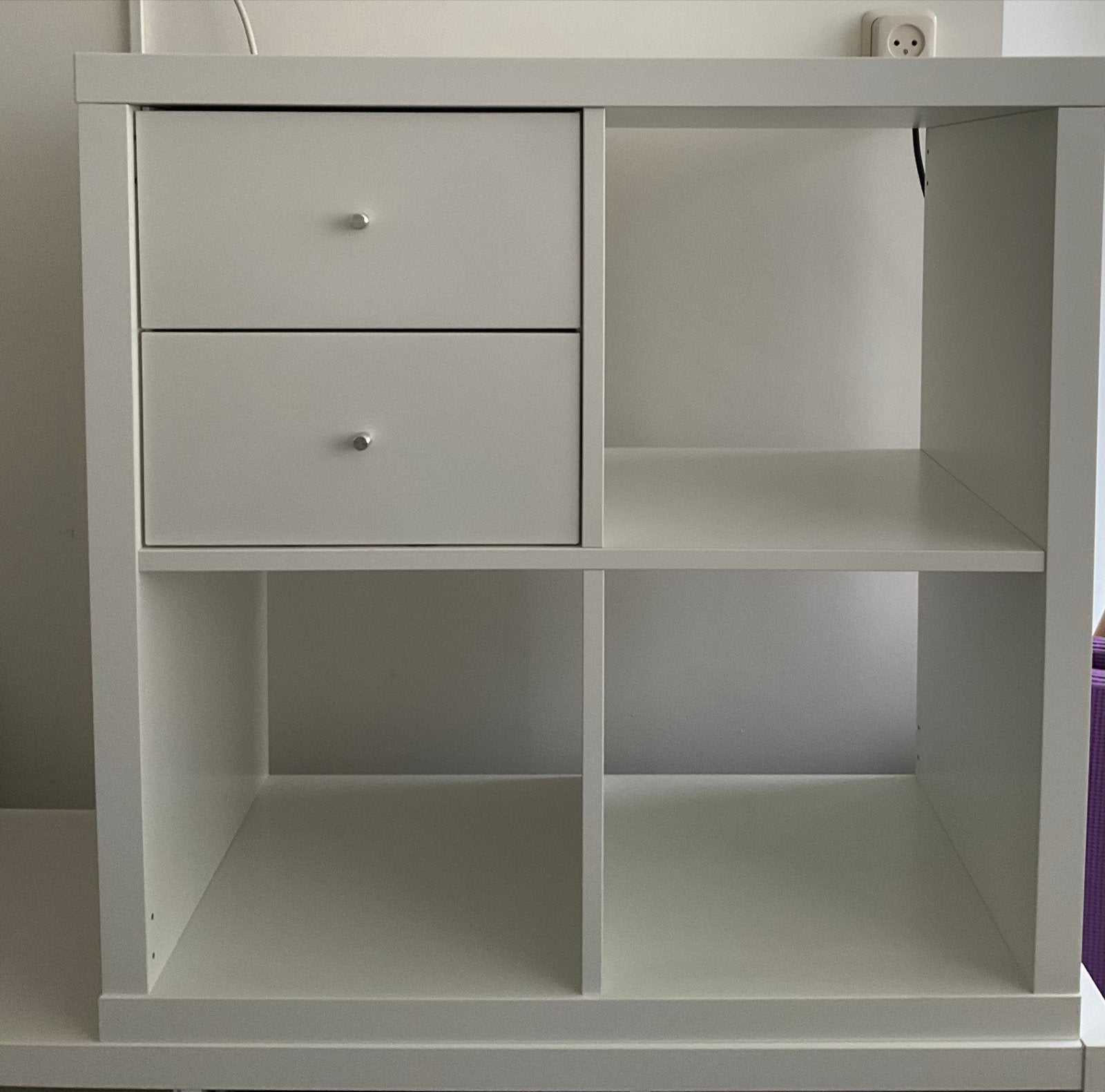 Witte Kallax kast met lades - IKEA, Ophalen, Gebruikt