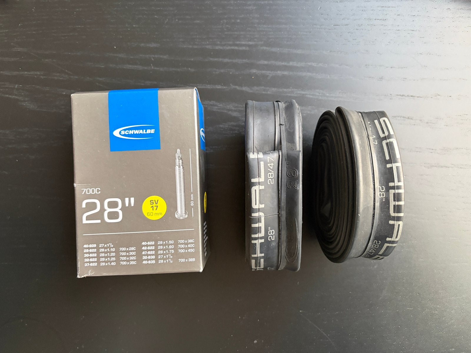 Schwalbe SV17 Binnenband 28”, Ophalen of Verzenden, Zo goed als nieuw