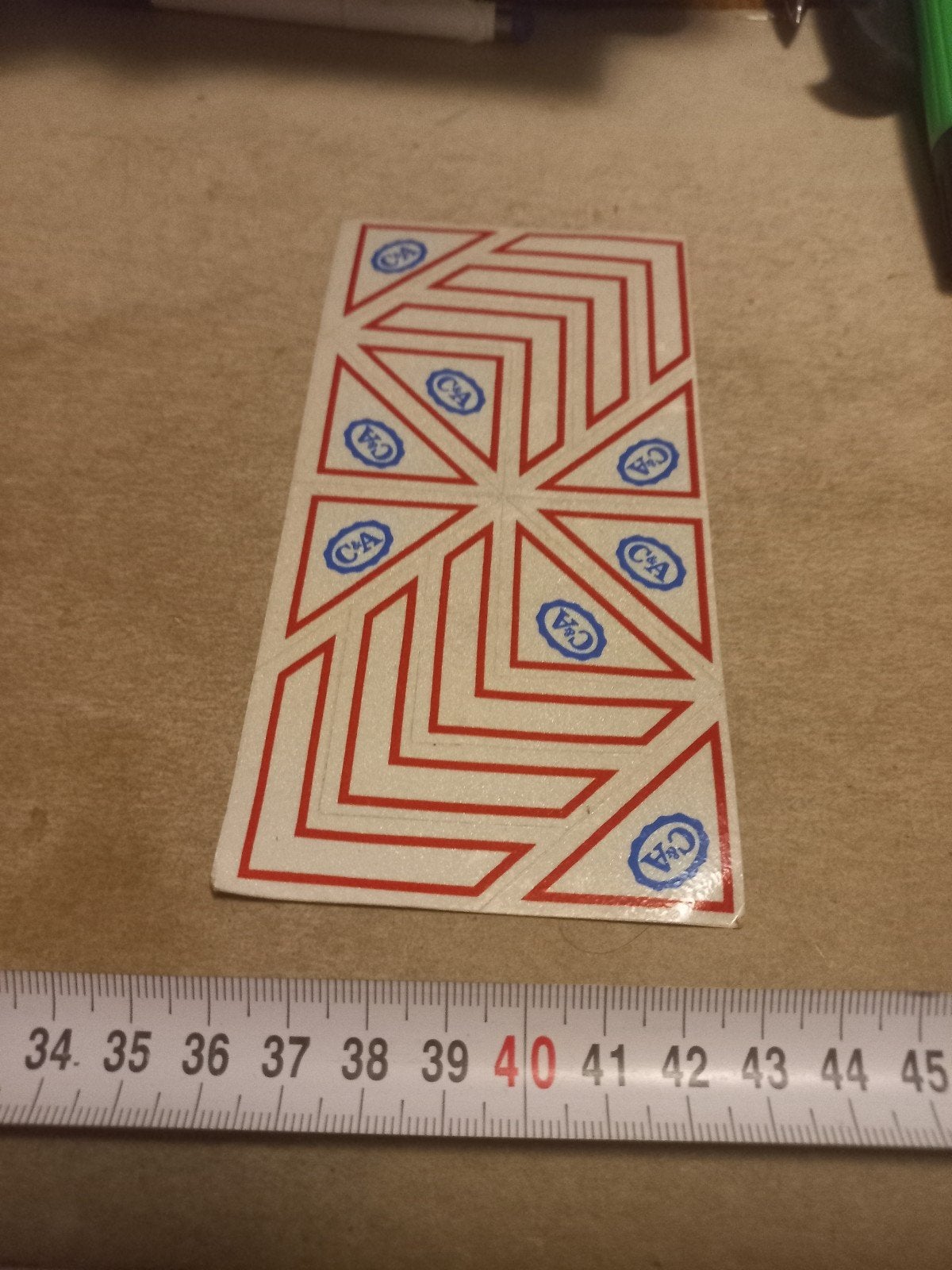 Vintage C&A sticker/ - zeldzaam verzamelobject, Verzamelen, Ophalen of Verzenden, Gebruikt, Winkel of Supermarkt