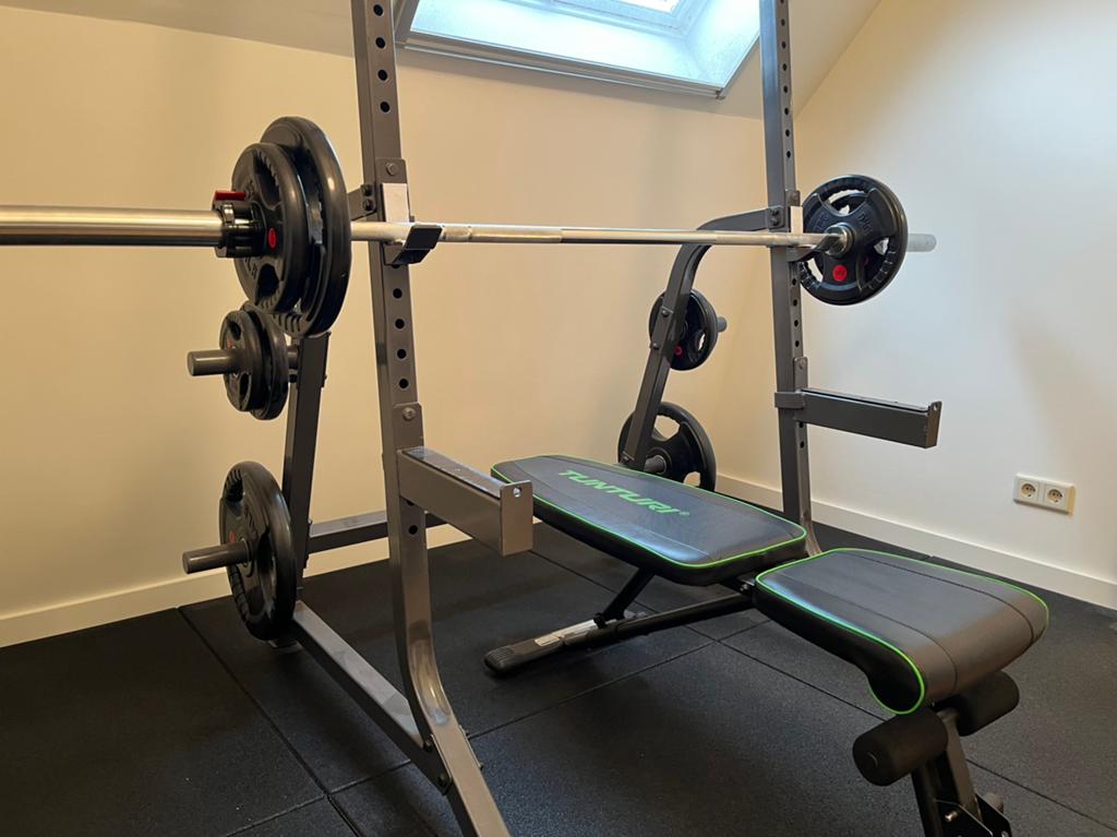 Powerline multi-rack (benchpress / squat), Ophalen, Benen, Krachtstation, Zo goed als nieuw