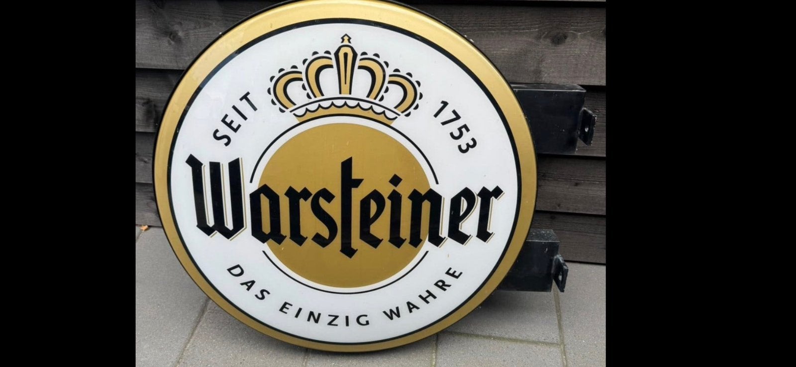 Warsteiner lamp ( reclamebord ), Ophalen, Zo goed als nieuw