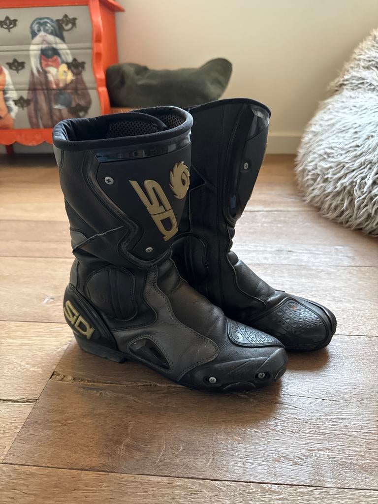 Sidi motorlaarzen - Maat 42 - Nieuwe zolen, Motoren, Kleding | Motorkleding, Ophalen of Verzenden, Tweedehands, Heren, Laarzen
