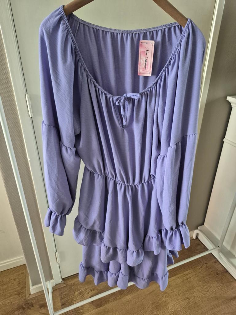 Nieuwe jurk lila maat 46/48, Paars, Maat 46/48 (XL) of groter, Nieuw, Ophalen of Verzenden