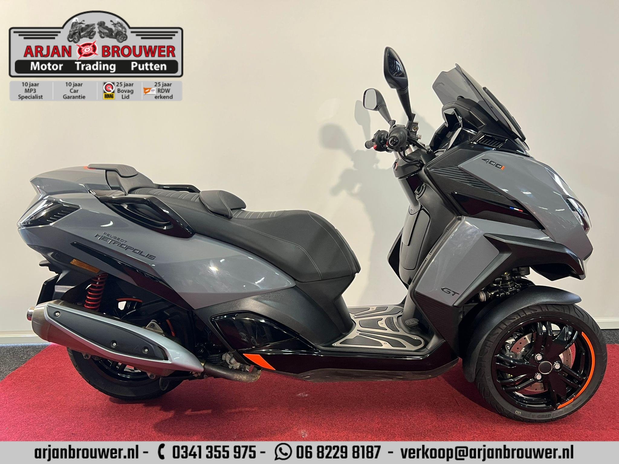 Peugeot Metropolis 400 GT ABS, Motoren, Scooter, ABS, Automaat, Bonnetstraat 1
6718 XN  Ede, NL