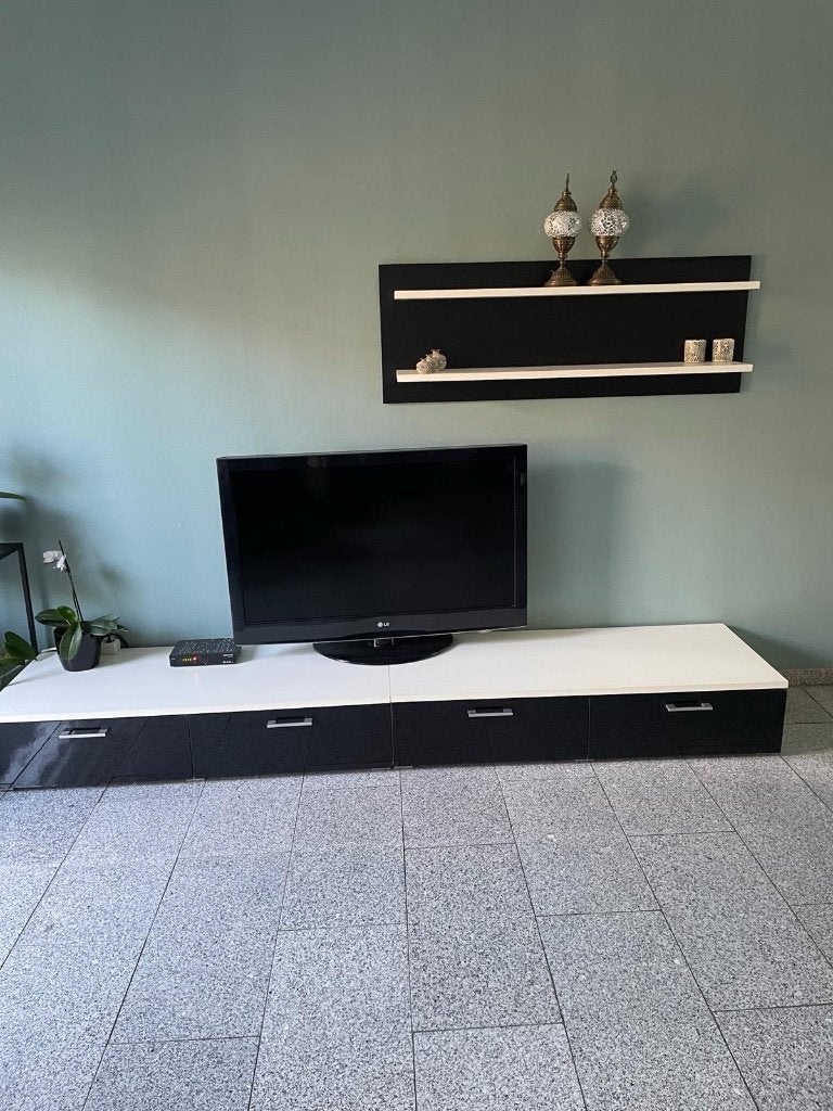 Tv meubel met een wandmeubel, Ophalen, Overige materialen, 75 cm of meer, Zo goed als nieuw