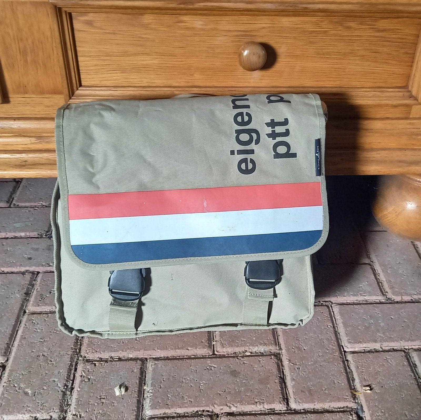 Vintage PTT Post Fietstas - Origineel en Gebruikt, Ophalen of Verzenden, Gebruikt, PTT Post