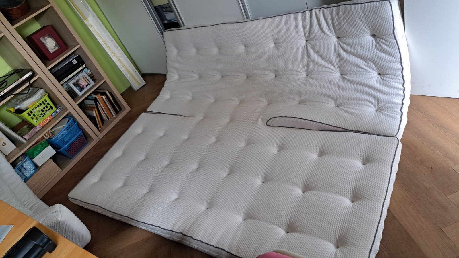 Zo goed als nieuwe zware kwaliteit splittopper, Ophalen, Zo goed als nieuw, Tweepersoons, 180 cm