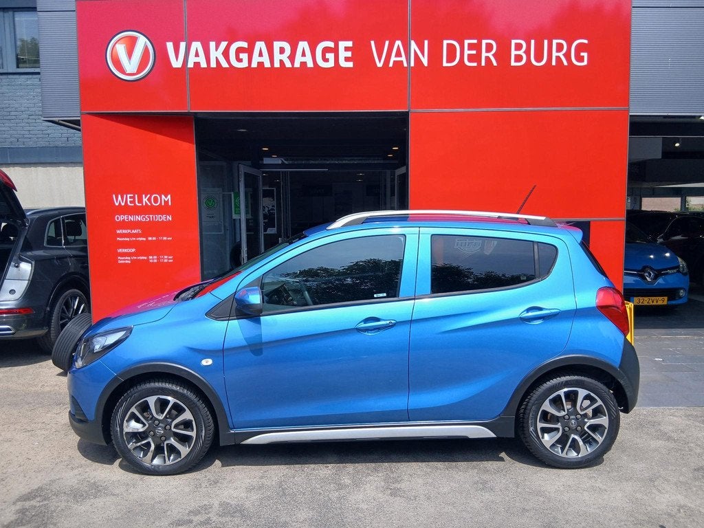 Opel KARL 1.0 Rocks Online Edition, Auto's, Opel, Voorwielaandrijving, Stof, Gebruikt, Blauw