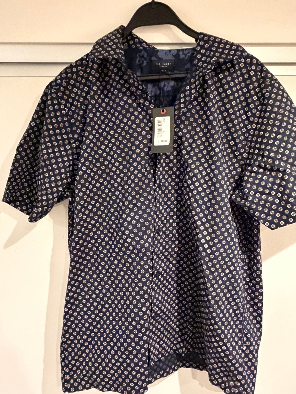 Ted Baker blouse heren maat L/XL, Ophalen of Verzenden, Zo goed als nieuw, Maat 56/58 (XL), Blauw