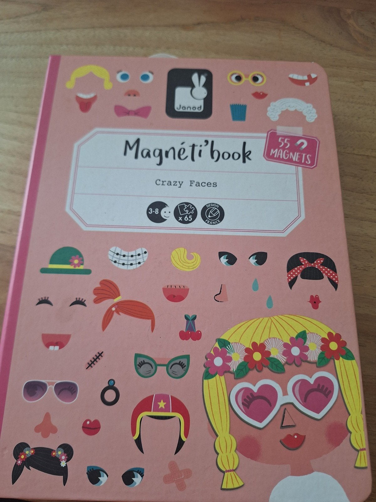 Janod Magneti'book Crazy Faces Magnetisch Boek, Ophalen of Verzenden, Zo goed als nieuw, Overige typen