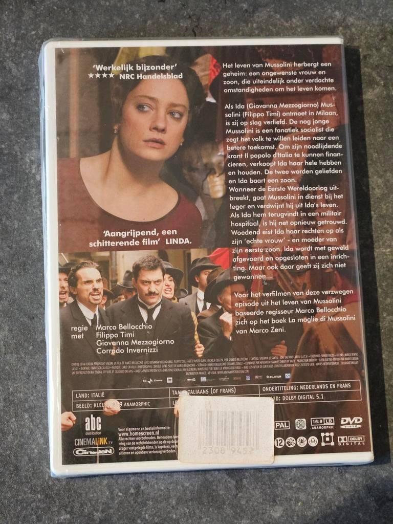 DVD Vincere Mussolini's geheime liefde NIEUW gesealed, Alle leeftijden, Ophalen of Verzenden, Nieuw in verpakking