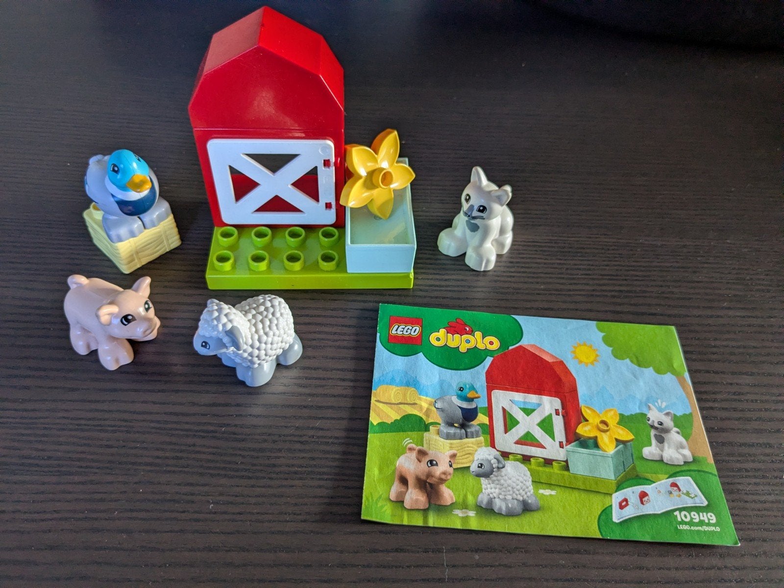 Lego Duplo - 10949 - Boerderij dieren, Inclusief instructies, Ophalen of Verzenden, Zo goed als nieuw, Duplo