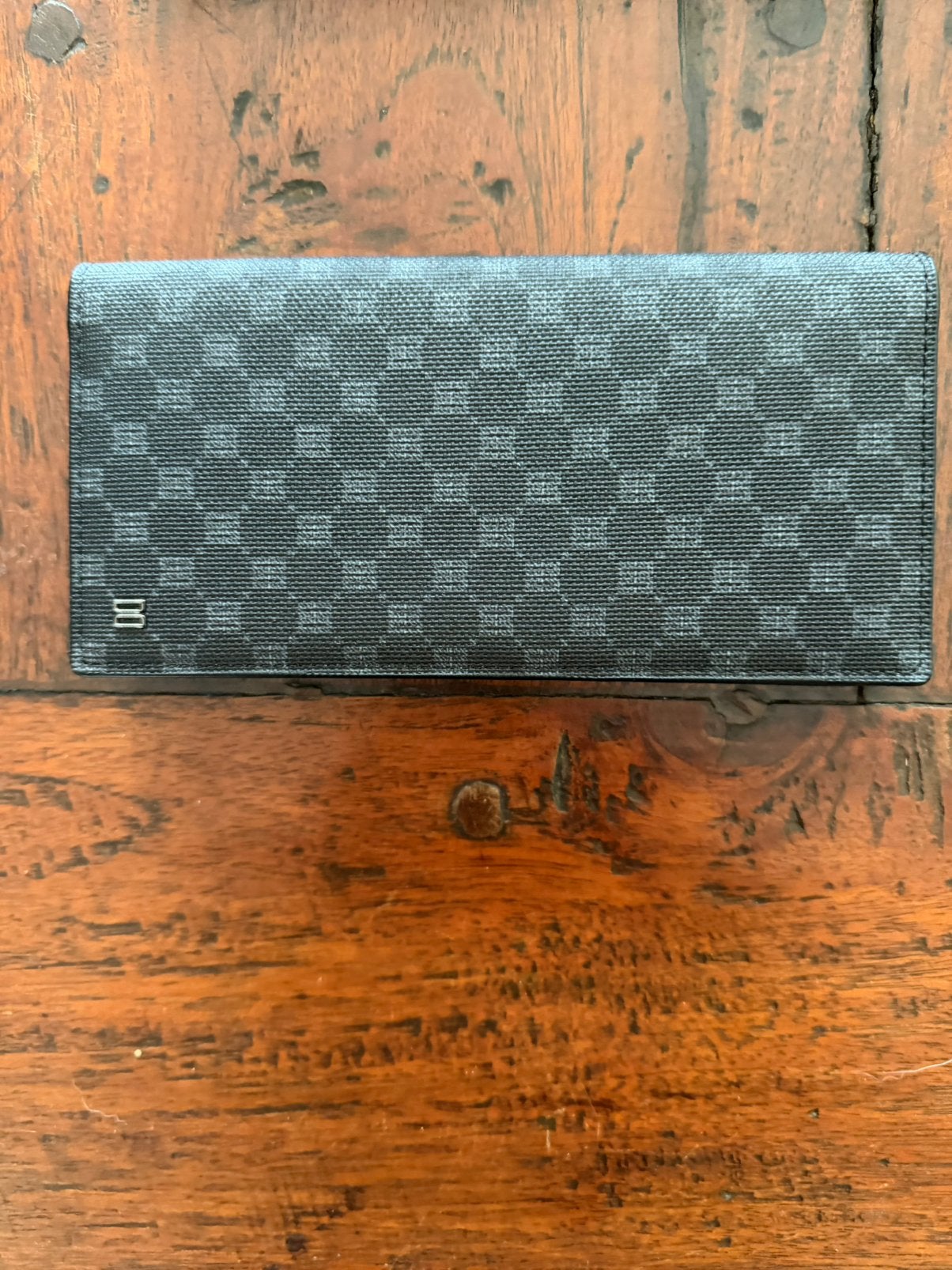 DAKS London Luxe portemonnee (Zwart/Grijs Geruit Leer), Ophalen of Verzenden, Zo goed als nieuw, Zwart