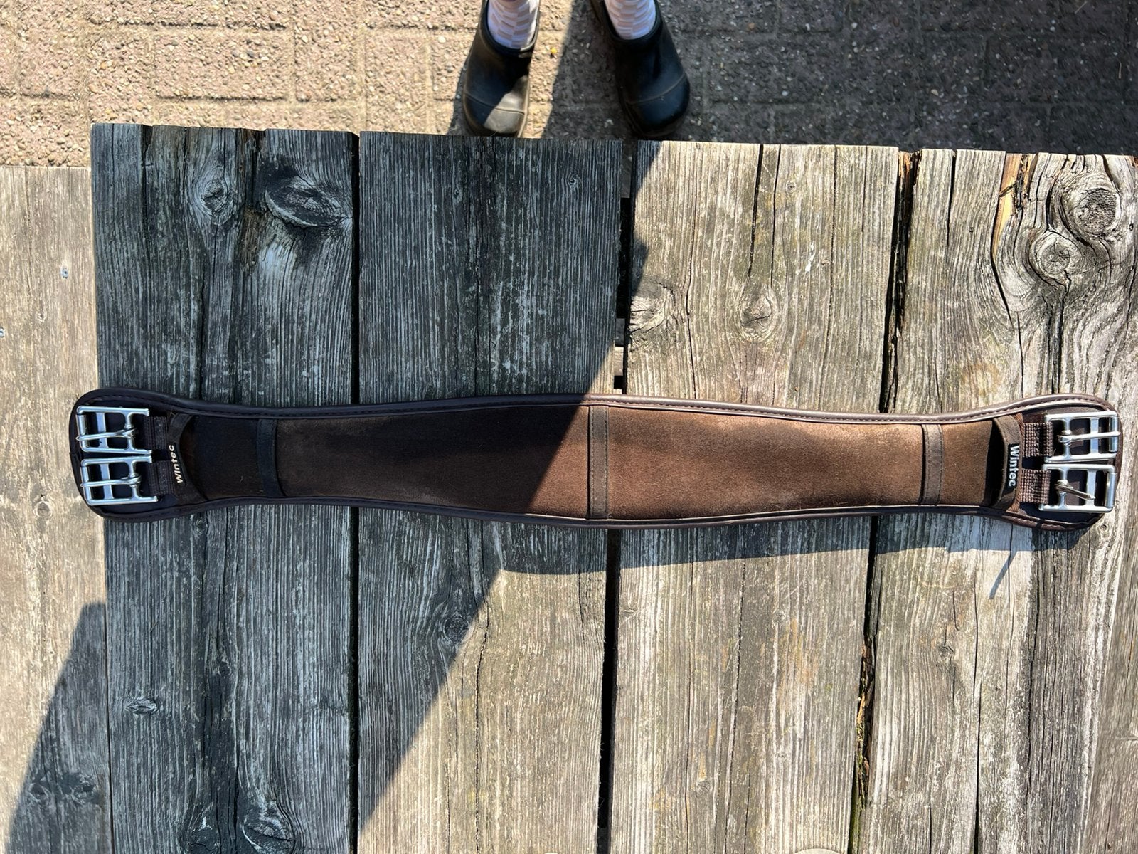 Wintec singel bruin 75 cm, Dieren en Toebehoren, Wintec, Bruin, Ophalen of Verzenden, Zo goed als nieuw