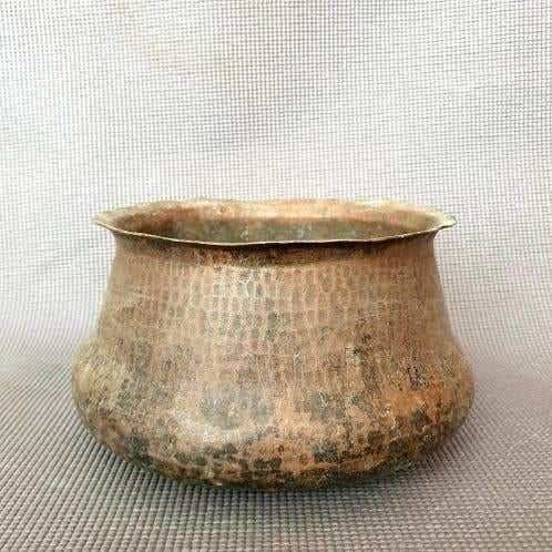 Antieke ca. 19e eeuw Oosterse koperen ketel, Ophalen of Verzenden, Koper