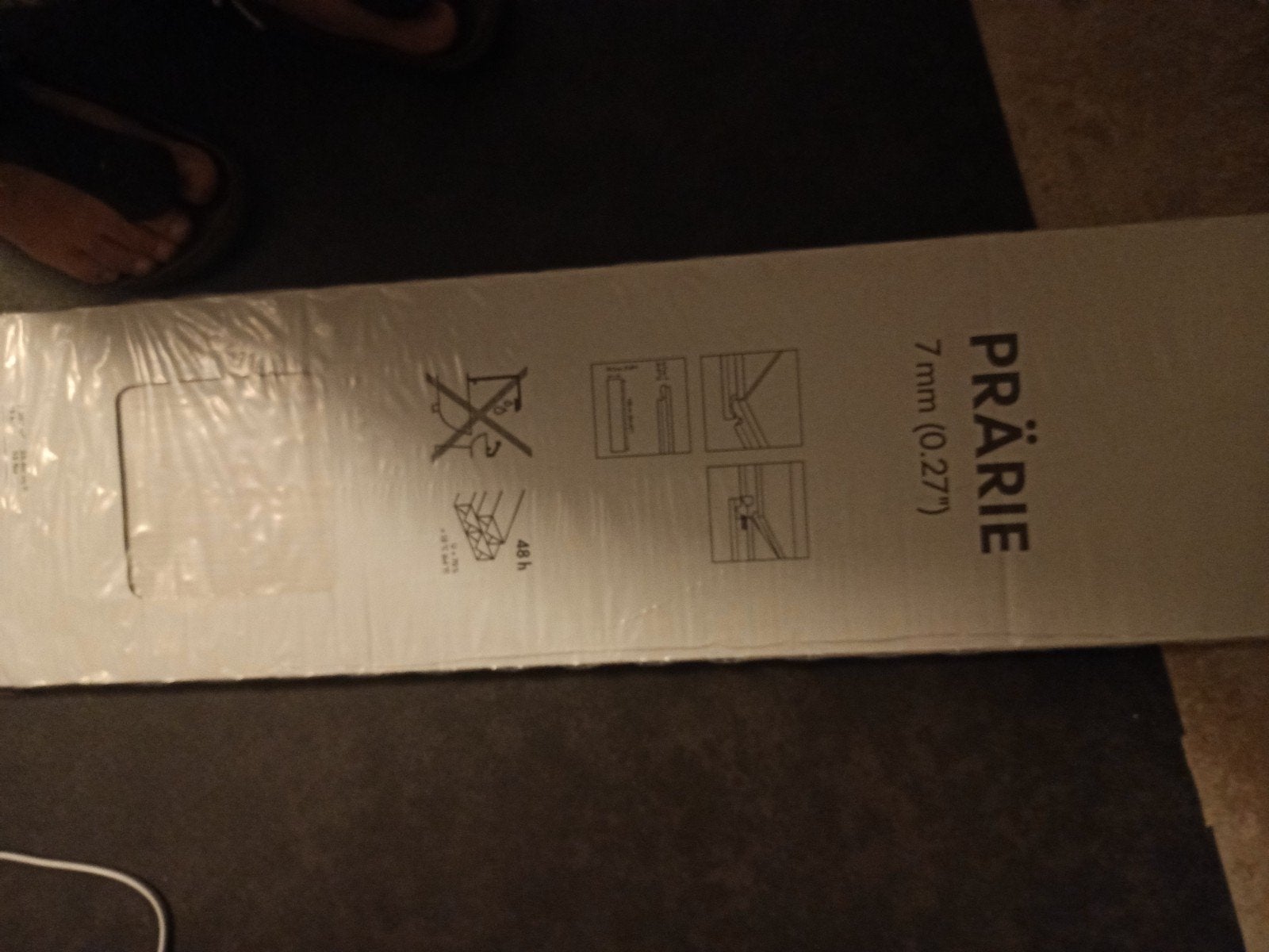 IKEA PRÄRIE laminaat wit prairie 5 pakken (restpartij), Ophalen, Nieuw, Wit