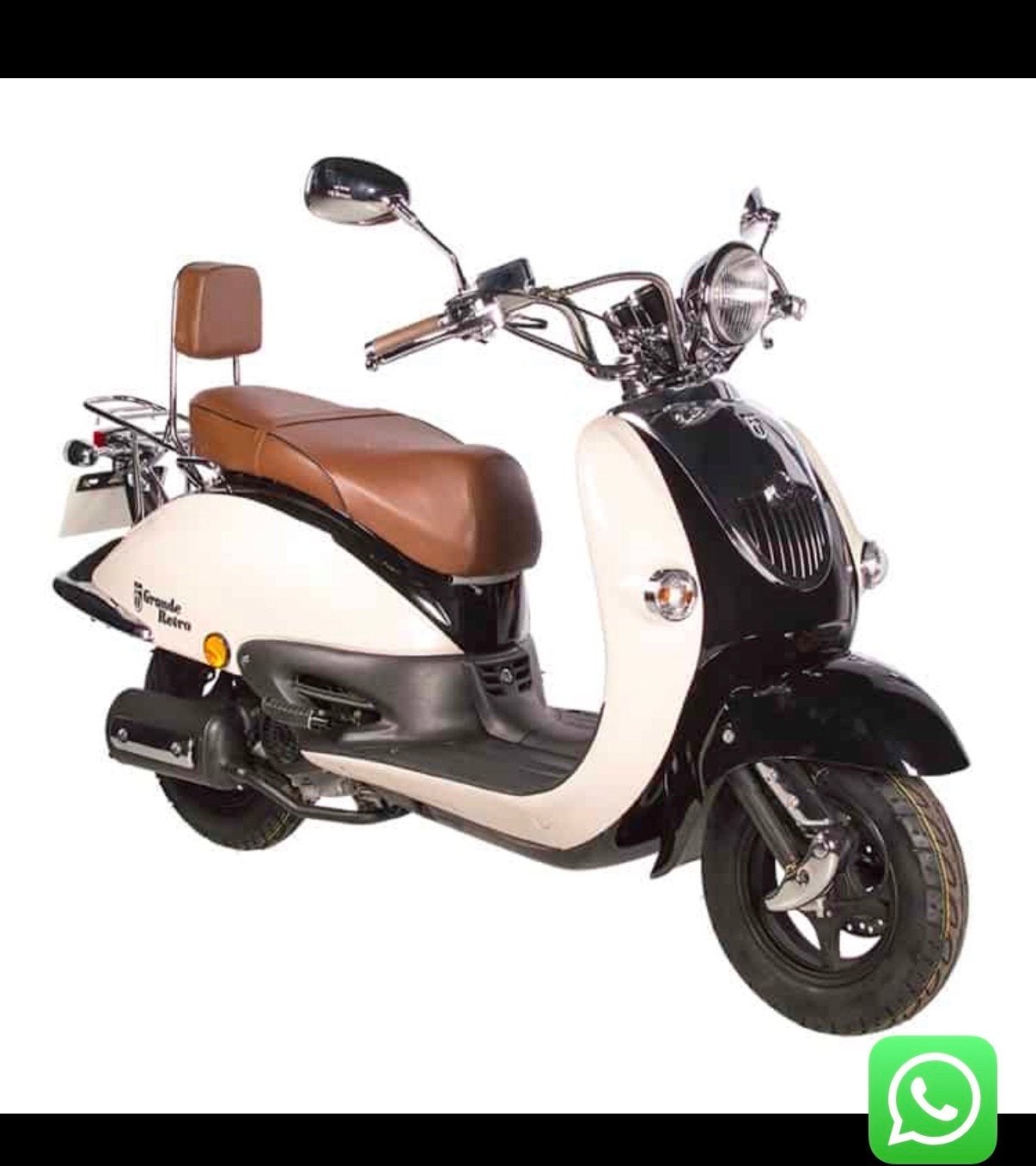 Retro Scooter Zadel Bruin - Universeel (Nieuw), Ophalen, Nieuw, Zadel, Overige merken