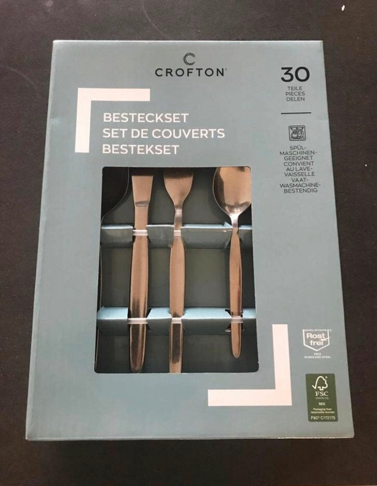 12-Delig bestek, Verzenden, Zo goed als nieuw, Rvs of Chroom