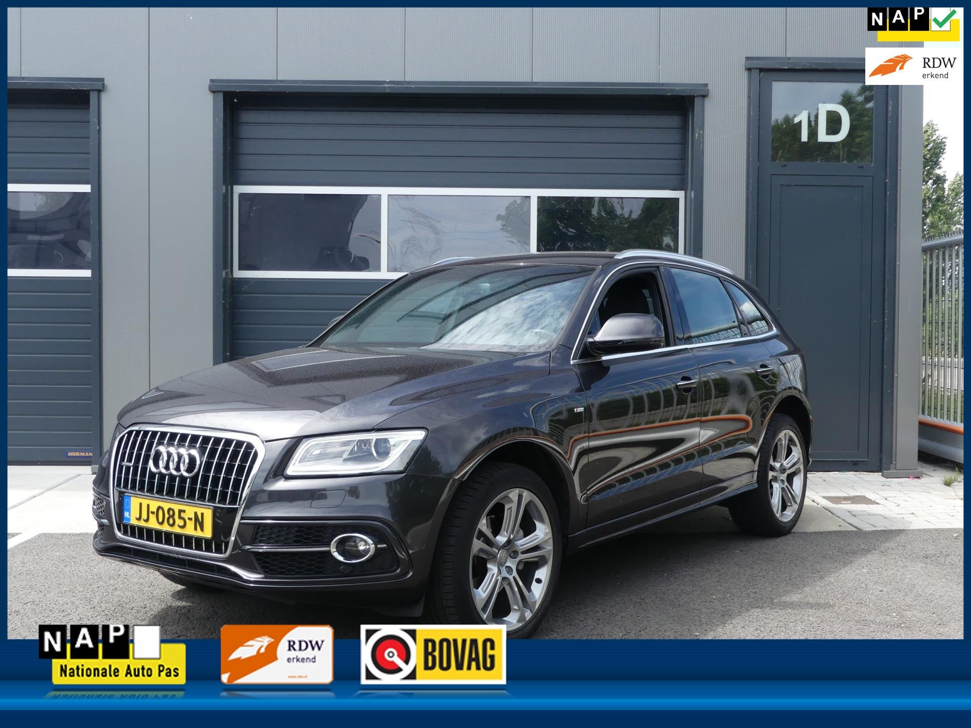 Audi Q5 2.0 TFSI 230PK Automaat quattro 3X S-Line / Navigati, Dealer onderhouden, Gebruikt, 4 cilinders, Leder en Stof