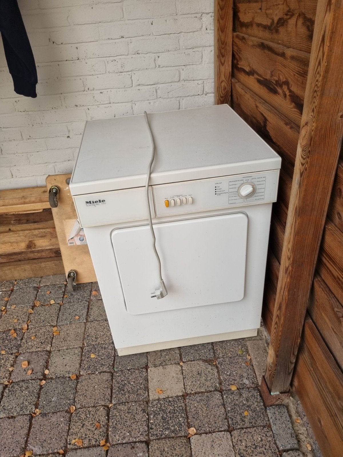 Miele Novotronic T410 wasdroger, Witgoed en Apparatuur, Ophalen, 6 tot 8 kg, Gebruikt, Luchtafvoer