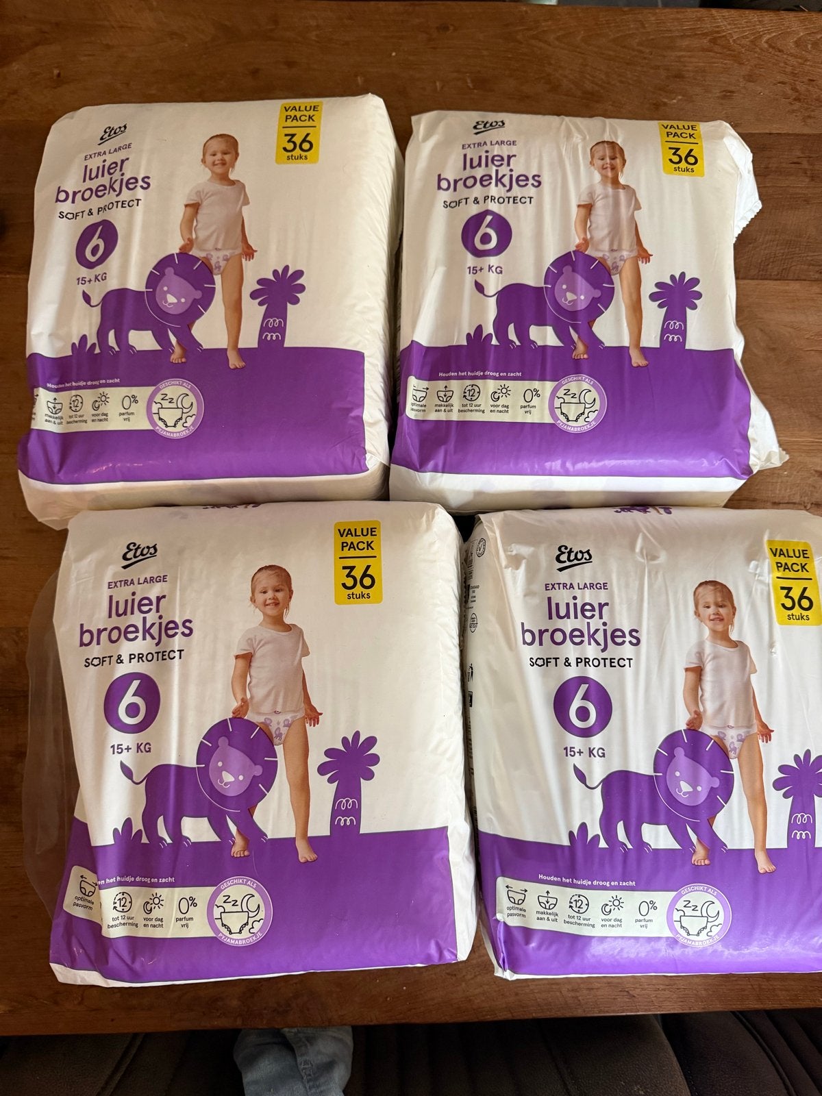 Etos luierbroekjes maat 6 (15+ kg) 144x- Nieuw in verpakking, Ophalen of Verzenden, Nieuw