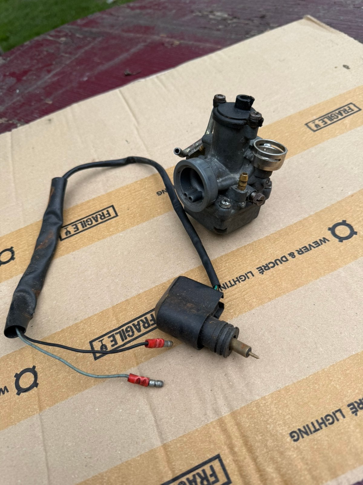 Dellorto 17,5 mm carburateur met elektrische choke, Ophalen of Verzenden, Gebruikt, Carburateur