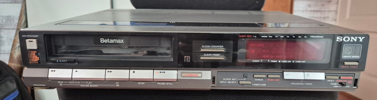 Sony Betamax SL-C6E videorecorder - Vintage, Audio, Tv en Foto, Ophalen of Verzenden, Gebruikt, Betamax-speler of -recorder