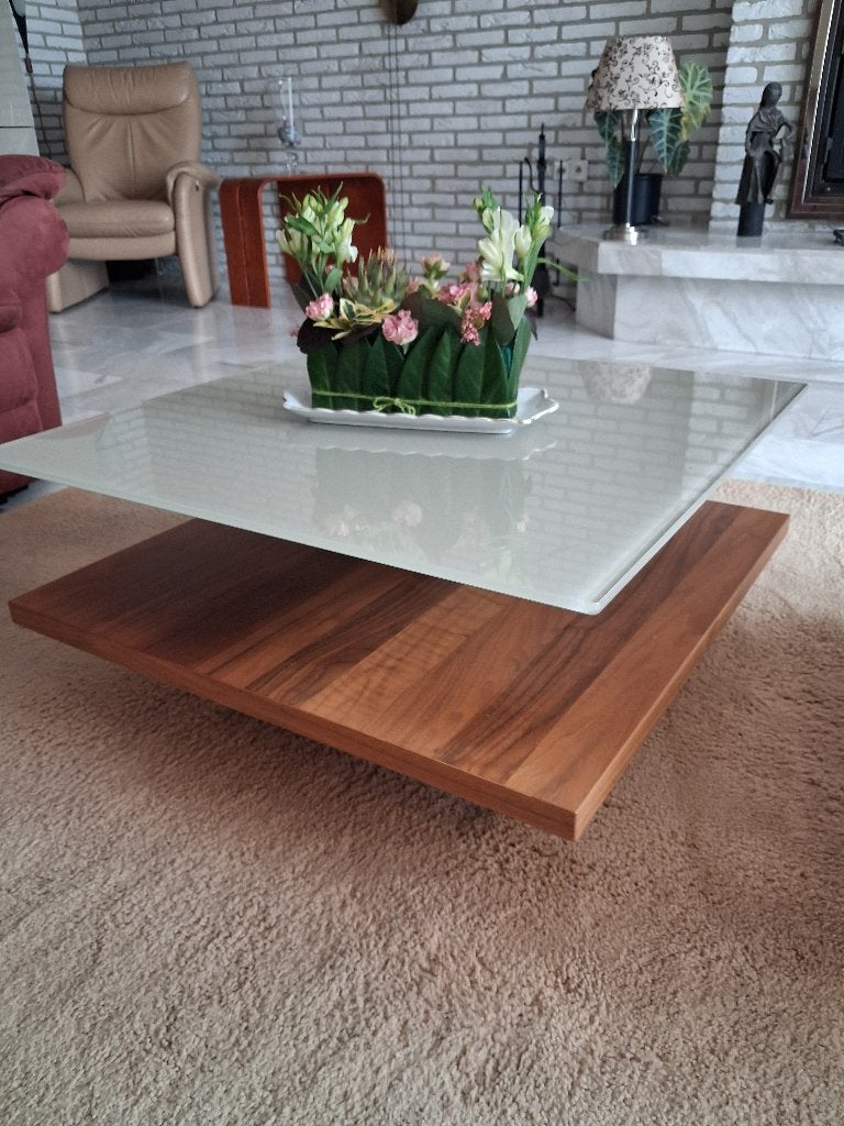 HULSTRA SALONTAFEL., Ophalen, Gebruikt, 100 tot 150 cm, Vierkant