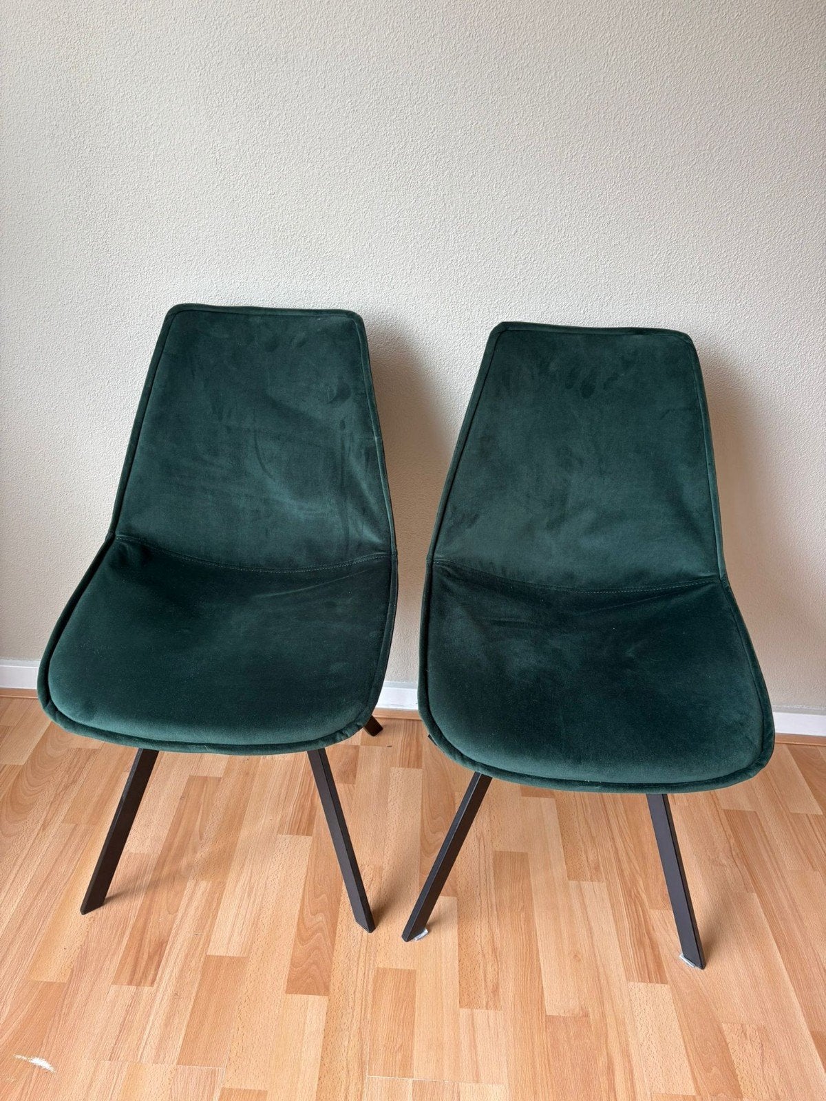 Velvet stoelen, Huis en Inrichting, Stoelen, Ophalen, Gebruikt, Twee, Overige kleuren