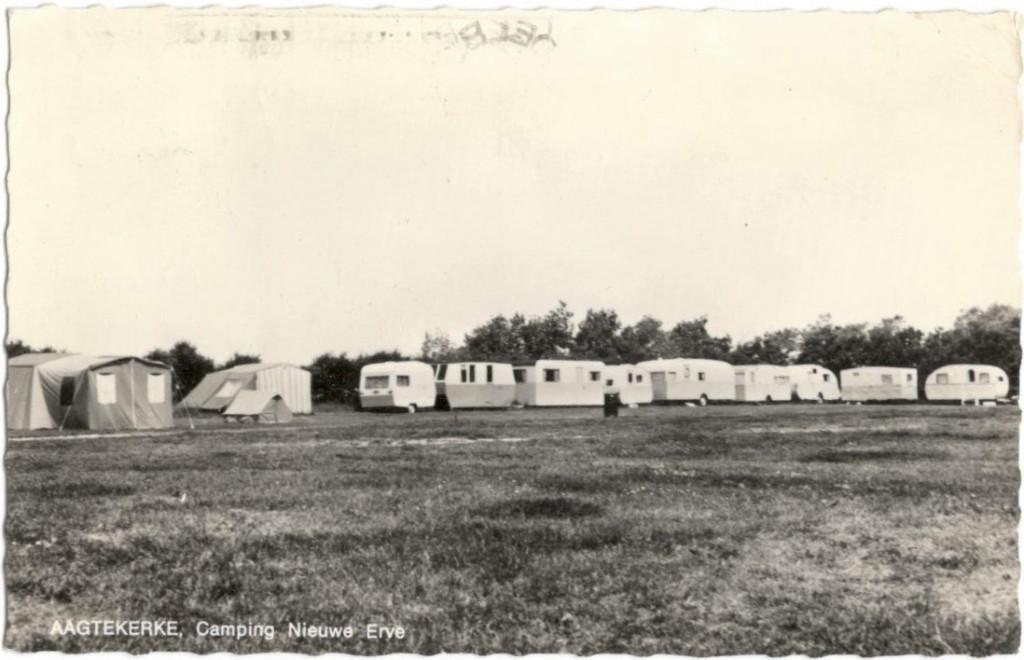Ansichtkaart Aagtekerke (Camping Nieuwe Erve), Ophalen, 1960 tot 1980, Gelopen, Zeeland