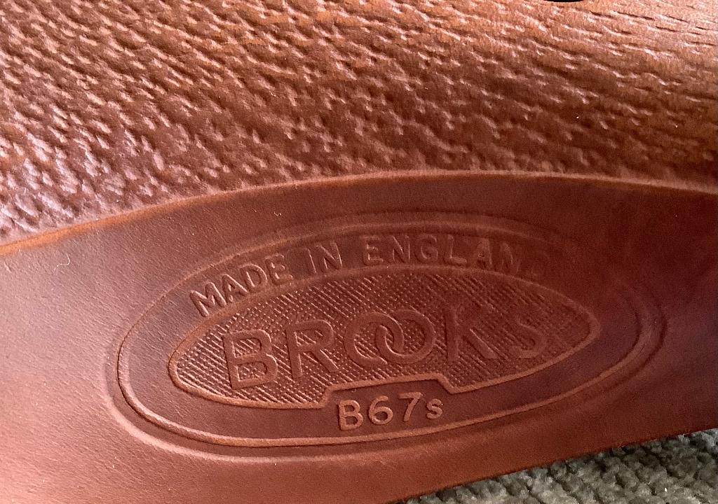 Brooks B67 zadel, Fietsen en Brommers, Fietsonderdelen, Gebruikt, Leer, Ophalen of Verzenden, Oldtimerfiets