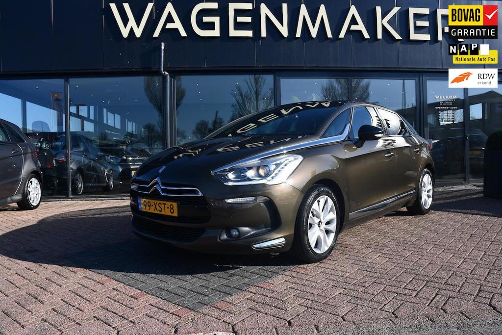 Citroen DS5 1.6 THP So Chic AUT|Cruise|NAV|LEDER|PANO|Trekha, Gebruikt, Bruin, Grijs, 1395 kg