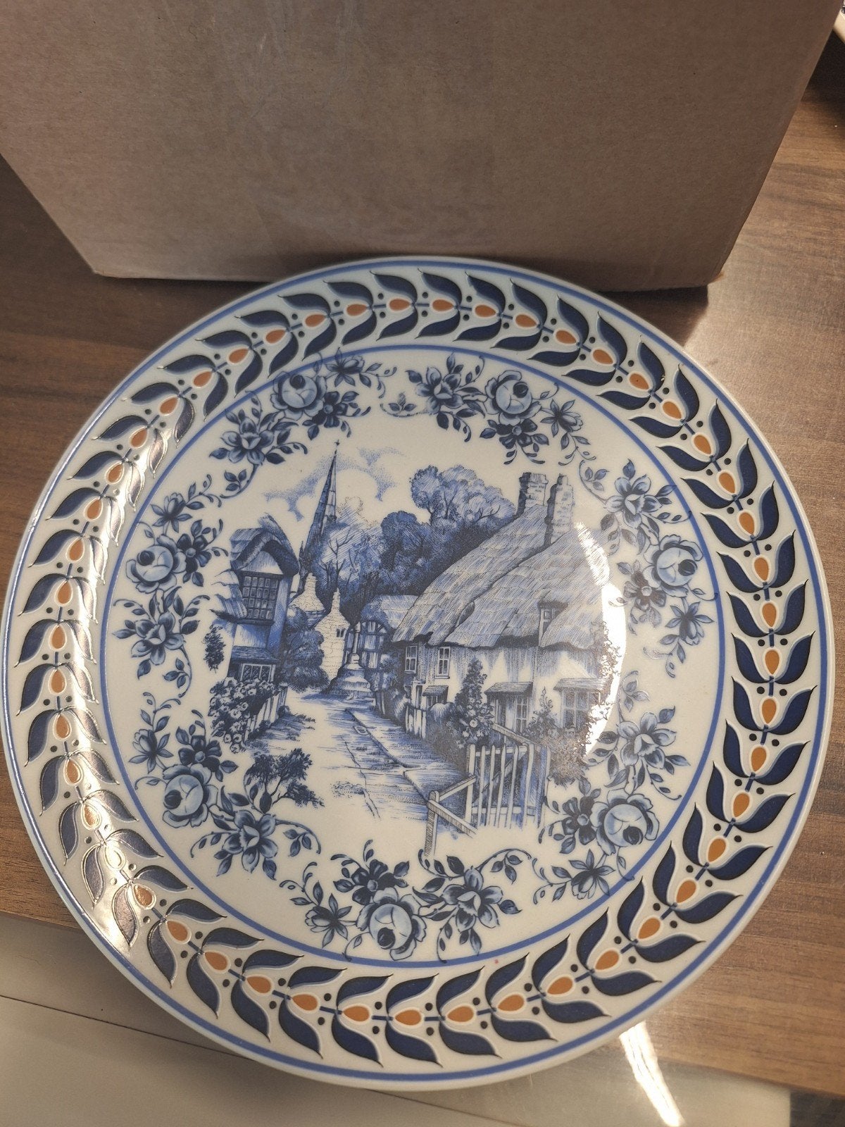 Royal Schwabap sierbord met landschap, Ophalen of Verzenden