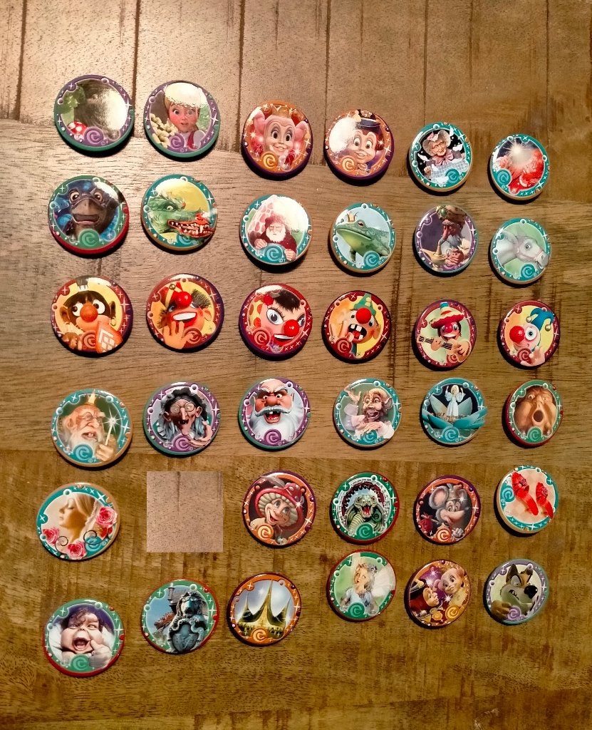 Efteling Spar logo buttons Holle Bolle Gijs draak park, Ophalen of Verzenden, Zo goed als nieuw, Overige onderwerpen