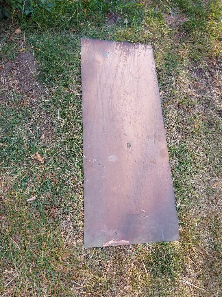 Koperen plaat, 100 x 39 x 0.1 cm, Doe-het-zelf en Verbouw, Metalen, Ophalen, Gebruikt, Koper of Messing