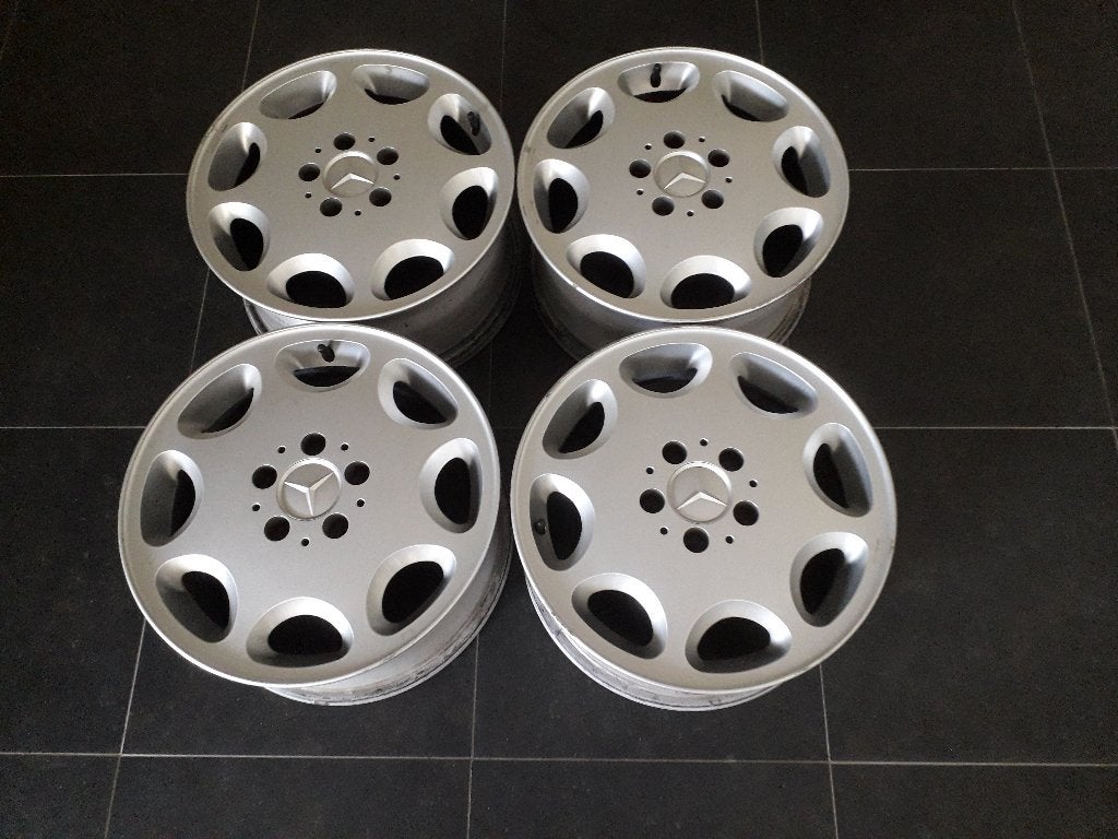 16 inch 8 loch velgen 7,5j et41 komen van een w124  orgineel, Auto-onderdelen, Banden en Velgen, Ophalen, Gebruikt, Velg(en), 16 inch