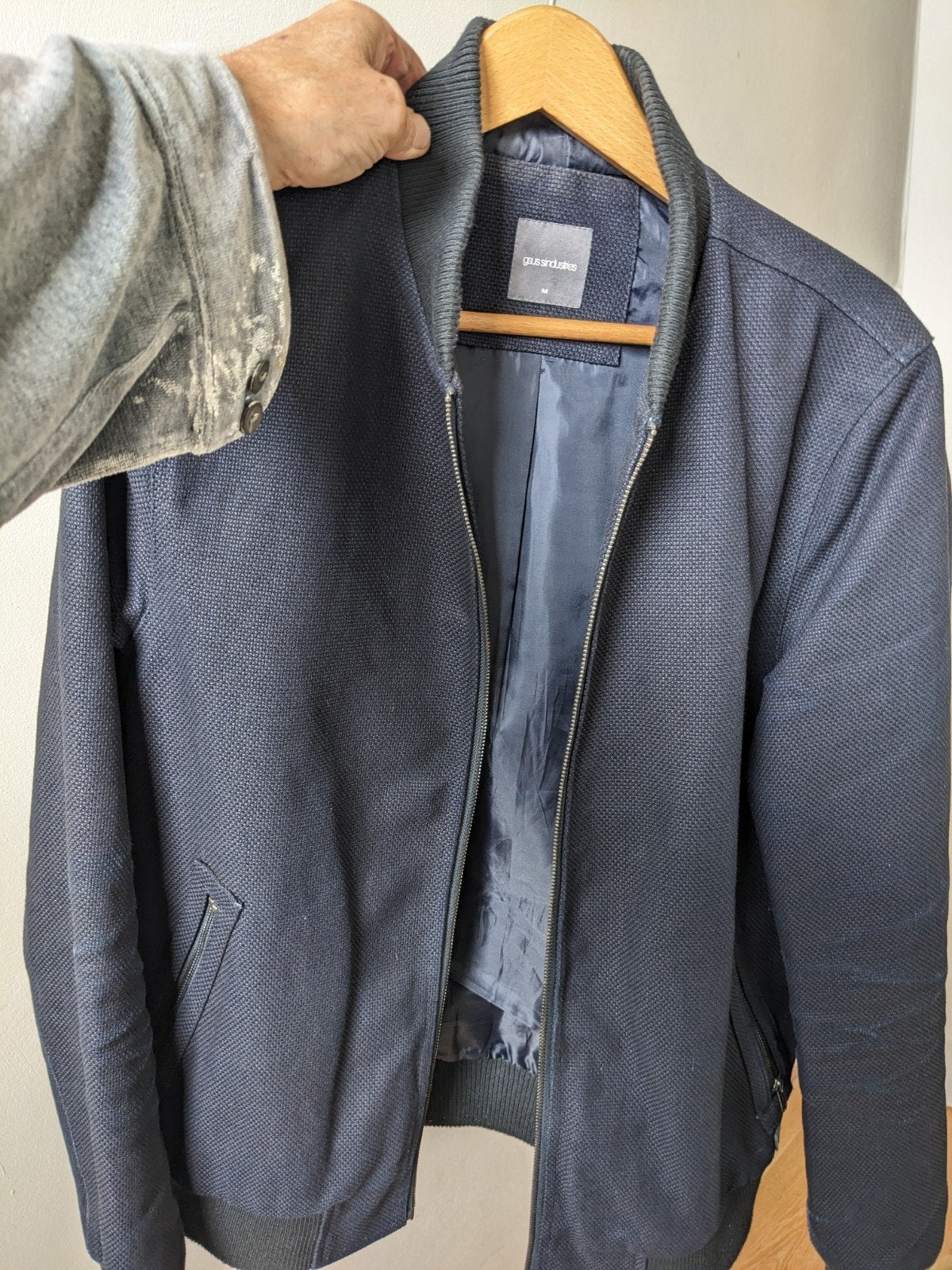 GSUS Industries Inwood Indigo Bomberjack Maat M, Ophalen of Verzenden, GSUS Industries, Gedragen, Maat 48/50 (M)