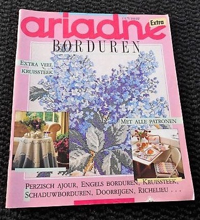 Ariadne extra borduren 1987 borduurblad, Verzenden, Zo goed als nieuw, Handborduren, Patroon
