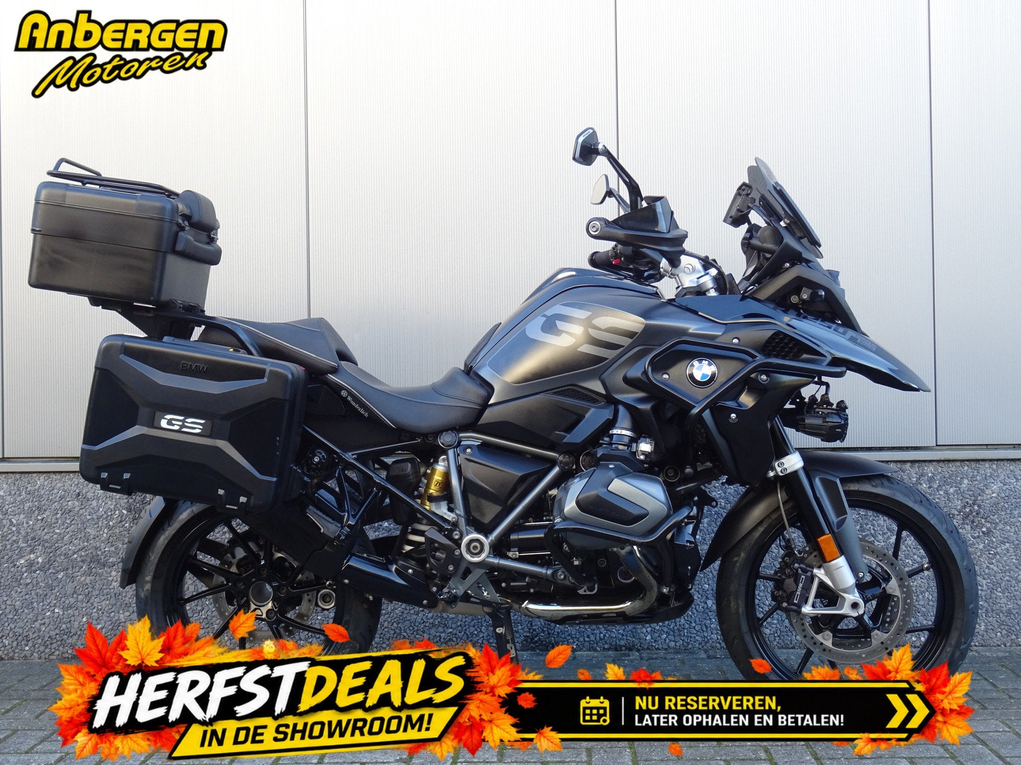 BMW R 1250 GS ABS TRIPLE BLACK (bj 2021), Motoren, Toermotor, 1250 cc, Gebruikt, Bedrijf