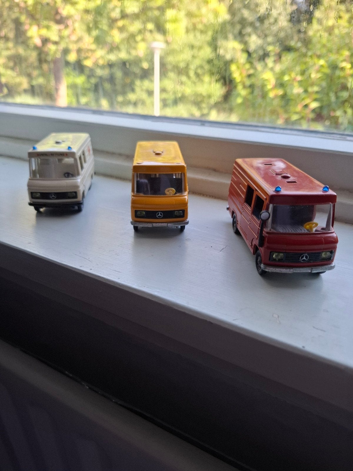 Set van 3 Siku V392 Mercedes Benz L406D modellen, Kinderen en Baby's, Speelgoed | Speelgoedvoertuigen, Ophalen, Gebruikt