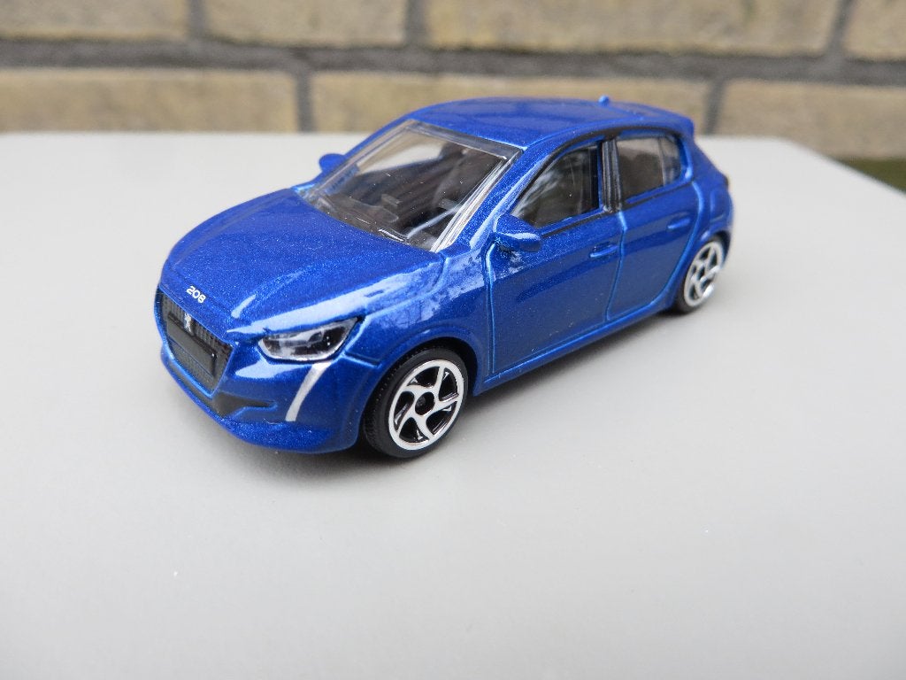 Majorette Peugeot 208 blauw, Hobby en Vrije tijd, Modelauto's | Overige schalen, Ophalen of Verzenden, Nieuw, Auto