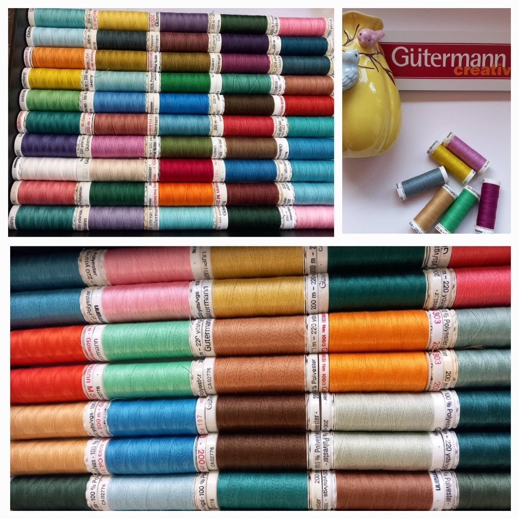 Pakket met 50 klossen gutermann naaigaren 🧵🧵🧵🧵, Ophalen of Verzenden, Nieuw, Garen of Naald(en)