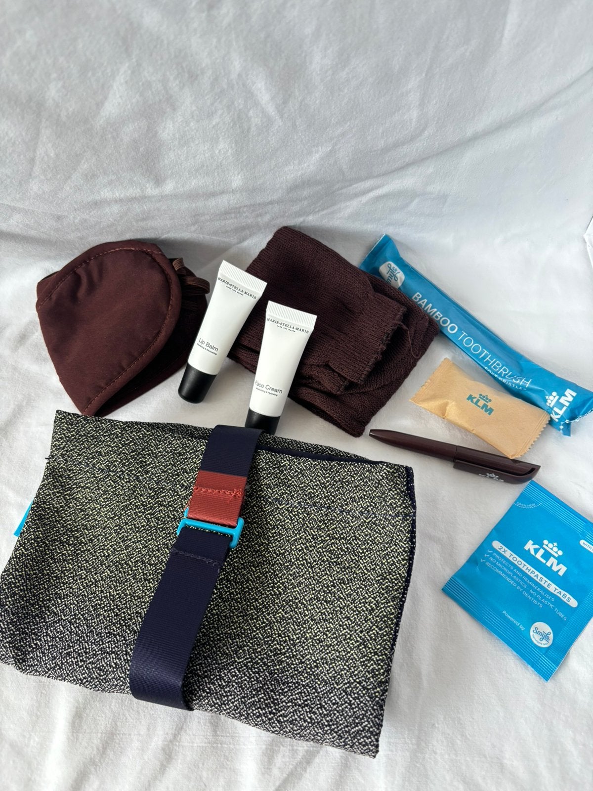 KLM bussiness class etui, Ophalen of Verzenden, Nieuw, Blauw, Heer of Dame